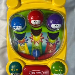 Vintage 2002 Playskool Poppin Bedbugs Pinball Toy Lights Sound Works Tested